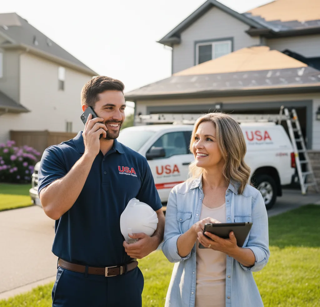 USA Roof Repair Experts customer support in Lyme